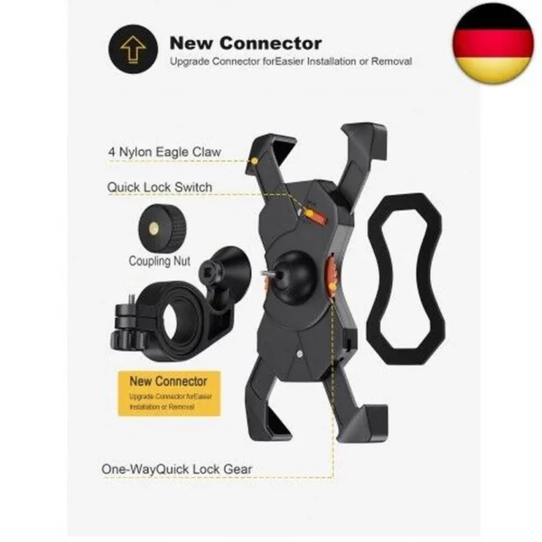 Fahrrad-Handy-Halterung Handy-Ständer für Fahrrad Universal Motorrad-Handy-Halterung für 3.5-6.5