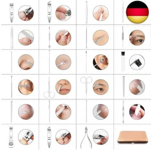 Maniküre Set 23 Teile Professionelle Maniküre Pediküre für Zuhause