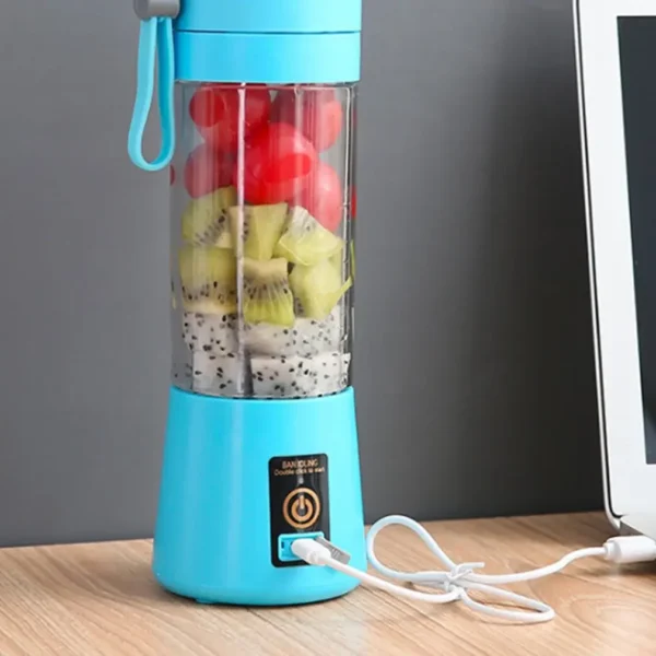 Tragbarer Mixer Multifunktionaler USB Elektrischer Shaker Suppenmixer Lebensmittel Smoothie Maker Mixer Rühren Wiederaufladbar 6-Blatt-Fruchtsaftpresse Becher