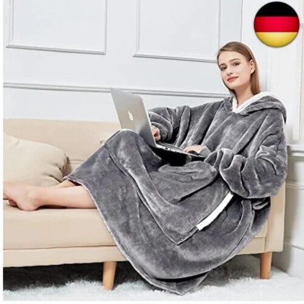 Übergroßer Kapuzenpulli mit Decke