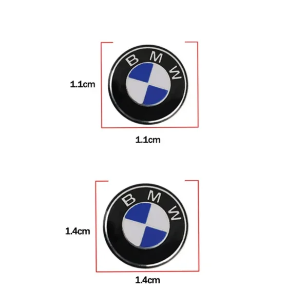 11/14Mm Aluminium Auto-Fernbedienung Detail Zusatz Schlüssel Aufkleber Emblem Autozubehör für Performance F30 F10 E90 F20 E46 E60 E70 E39 E36 E87 E92