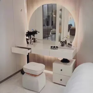 Makeup Eitelkeitstisch Set Hotelmöbel Zimmer Nordic Home Schlafzimmer Girly Modern Design Organizer Nachttisch Kommode Luxus Tocadores Frau Dressing