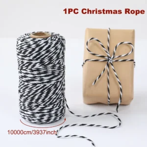 Weihnachten Festliche Wrapping String Seil Frohe Weihnachten Dekoration Geschenke Geschenke für Zuhause 2024 Navidad Natal Noel Geschenk Box Verpackung Seil Neujahr 2025