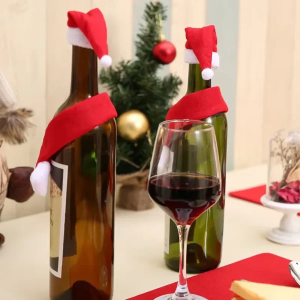 Flasche als Weihnachtsgeschenk