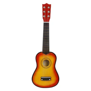 21 Zoll Classic Basswood Ukulele 6 Saiten Small Bass Akustikgitarre Musikinstrumente mit Plektren für Kinder Kinder