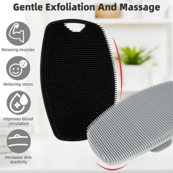 1Pc Weiche Silikon-Peeling-Bürste Reiniger Manuelle Körperreinigung Scrubber Peeling Dusche Sanfte Massage Bad Bürste