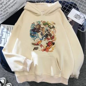 Avatar Hentai the Last Airbender Zuko Hoodie Bedrucktes Design Designer Anime Pullover Athleisure Girl Hoddie Sweatshirts Bequem