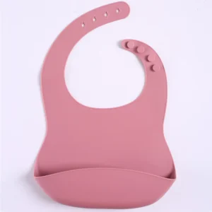 Beliebte Hot Selling Baby Fütterung Lätzchen weiche Kinder Fütterung BPA frei wasserdicht Silikon bunte Baby Lätzchen mit Catcher