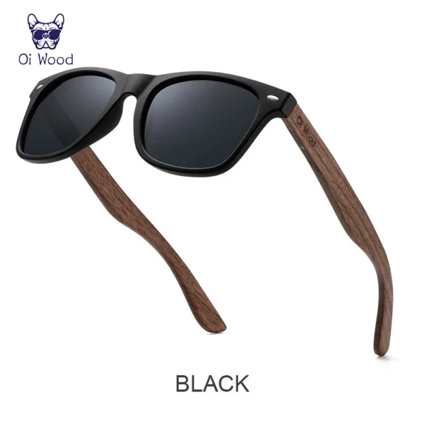 Oi Wood Marke natürliche hölzerne Sonnenbrille Männer polarisierte Mode Sonnenbrille Original Holz Oculos De Sol Masculino neue TR90 Frames