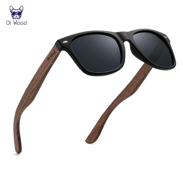 Oi Wood Marke natürliche hölzerne Sonnenbrille Männer polarisierte Mode Sonnenbrille Original Holz Oculos De Sol Masculino neue TR90 Frames