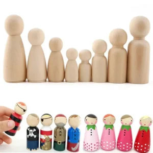 Kunst & Handwerk 4/8PC unbemalte Holzpuppen Spielzeug für Kinder DIY Farbe Malerei Mädchen Junge Puppe Körper Zimmer Dekorationen Kunst und Handwerk