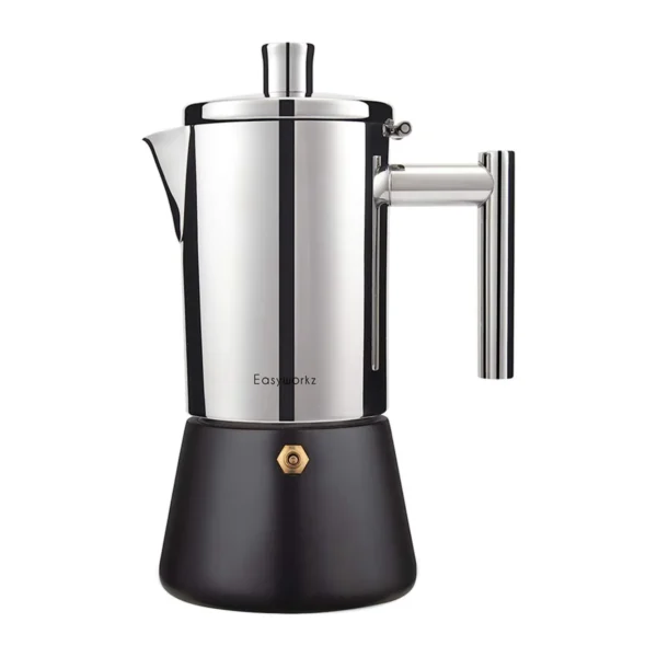 Diego Moca Kaffee Herd Espressomaschine Edelstahl Italienische Kaffeemaschine Maker 4Cup 6.8 Oz Induktion Moka Pot