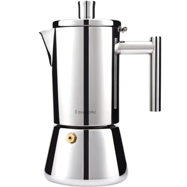 Diego Moca Kaffee Herd Espressomaschine Edelstahl Italienische Kaffeemaschine Maker 4Cup 6.8 Oz Induktion Moka Pot