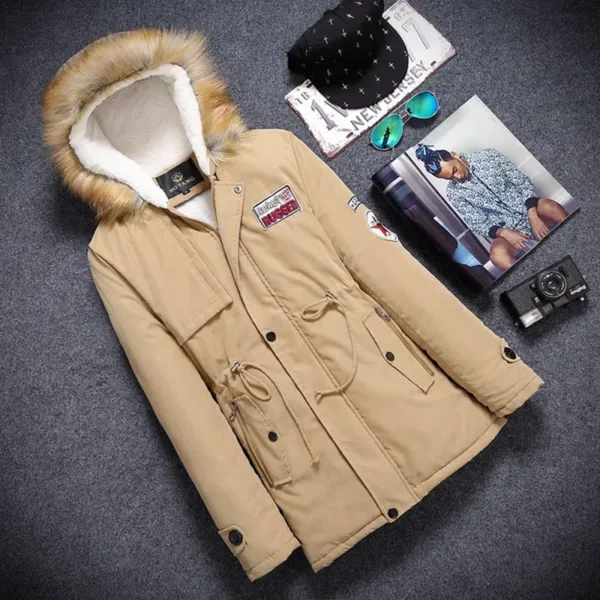 Paar junge Herbst Winter lange Parka Männer lässig Slim Fit Kapuze Winter Jacken Herren Liebhaber Mantel