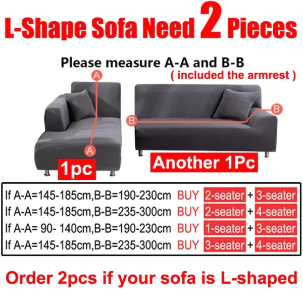 Gemütlicher dicker Sofabezug für Wohnzimmer Elastischer Jacquard 1/2/3/4 Sitzer Sofabezug L-förmiger Ecksofabezug