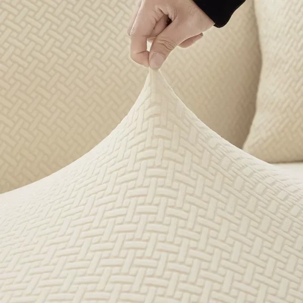 Gemütlicher dicker Sofabezug für Wohnzimmer Elastischer Jacquard 1/2/3/4 Sitzer Sofabezug L-förmiger Ecksofabezug