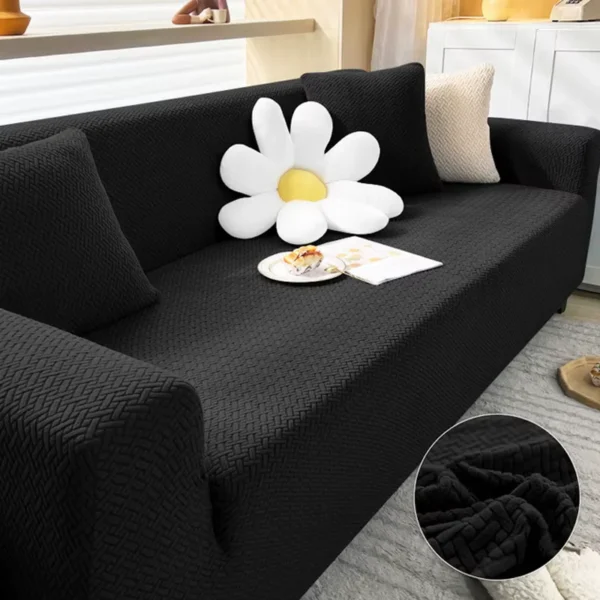 Gemütlicher dicker Sofabezug für Wohnzimmer Elastischer Jacquard 1/2/3/4 Sitzer Sofabezug L-förmiger Ecksofabezug